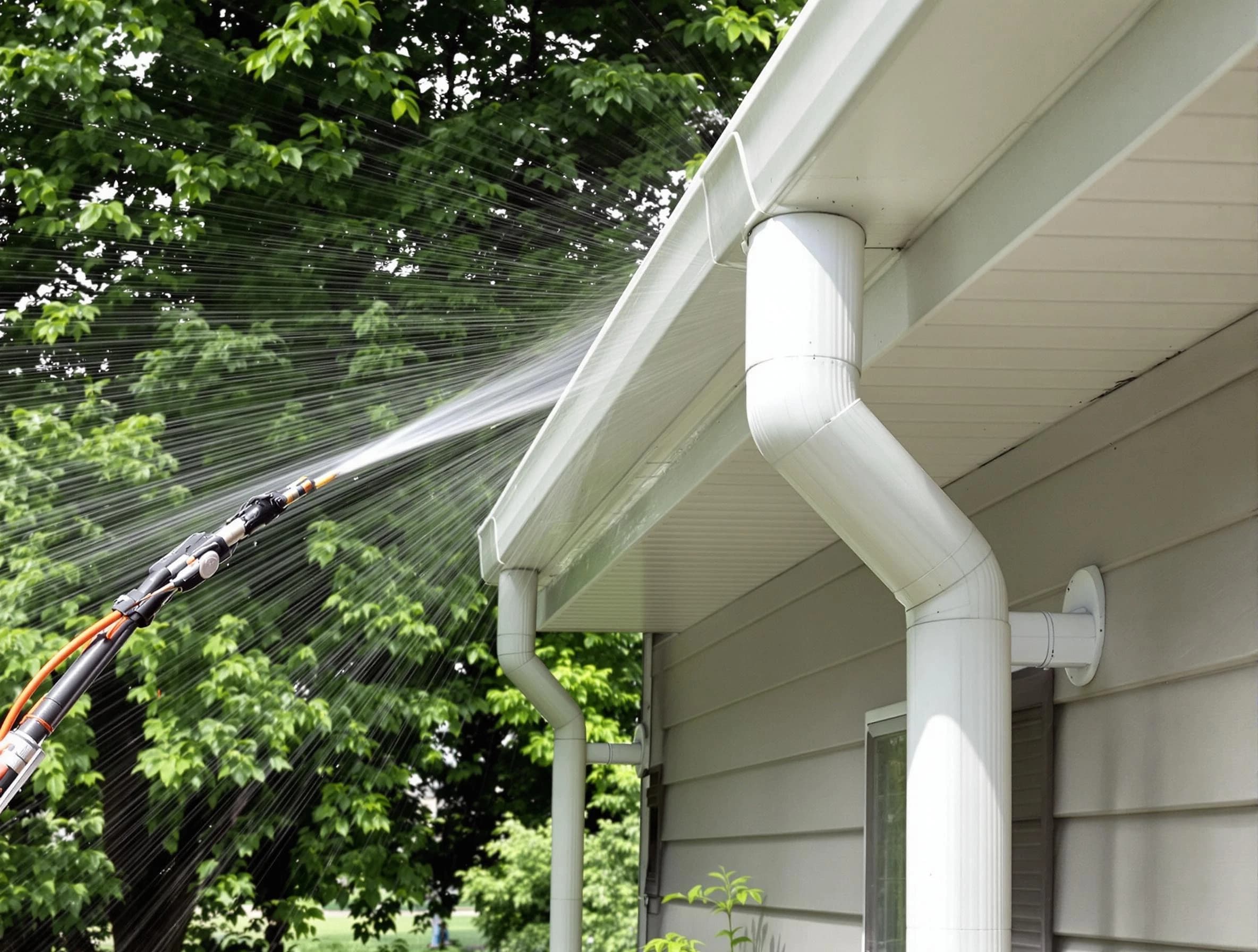 Cleared gutters by Parma Roofing Company for a clean drainage system in Parma, OH