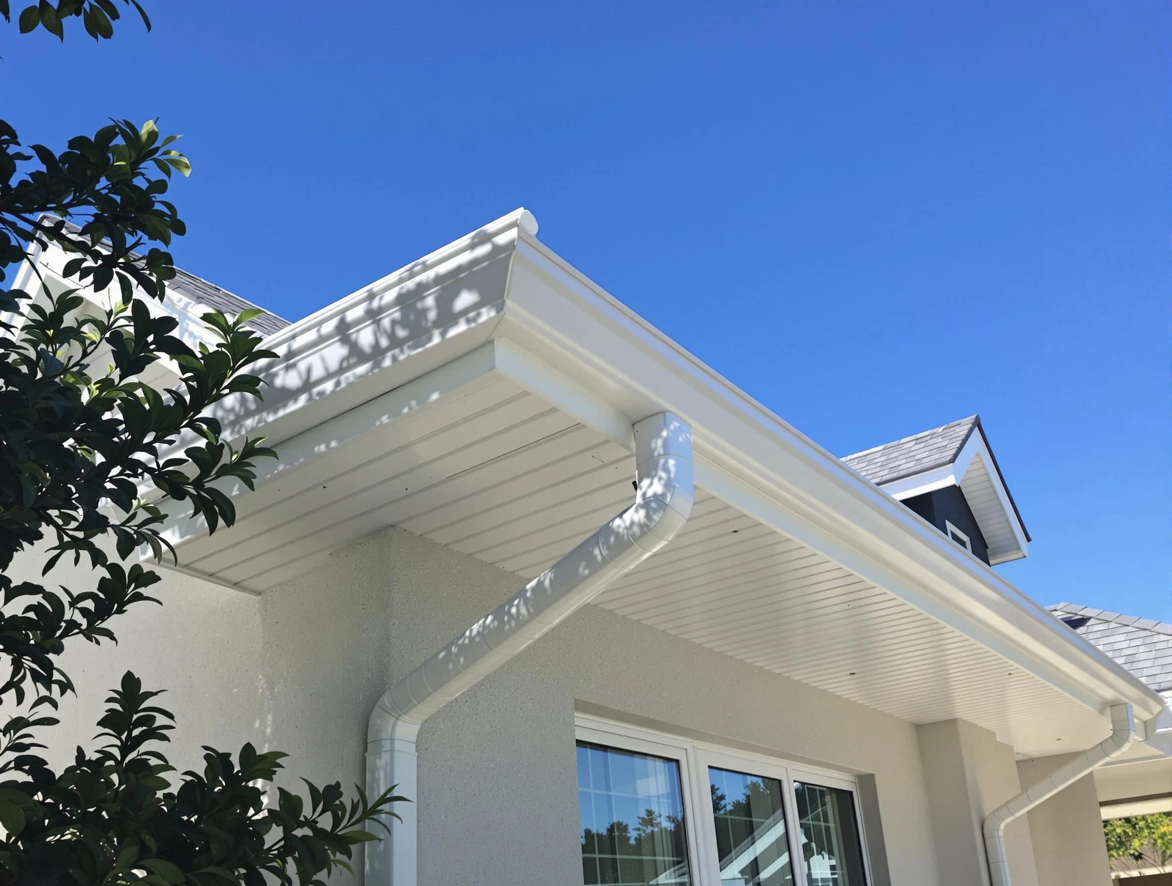 Custom-fit rain gutter system by Parma Roofing Company in Parma, OH