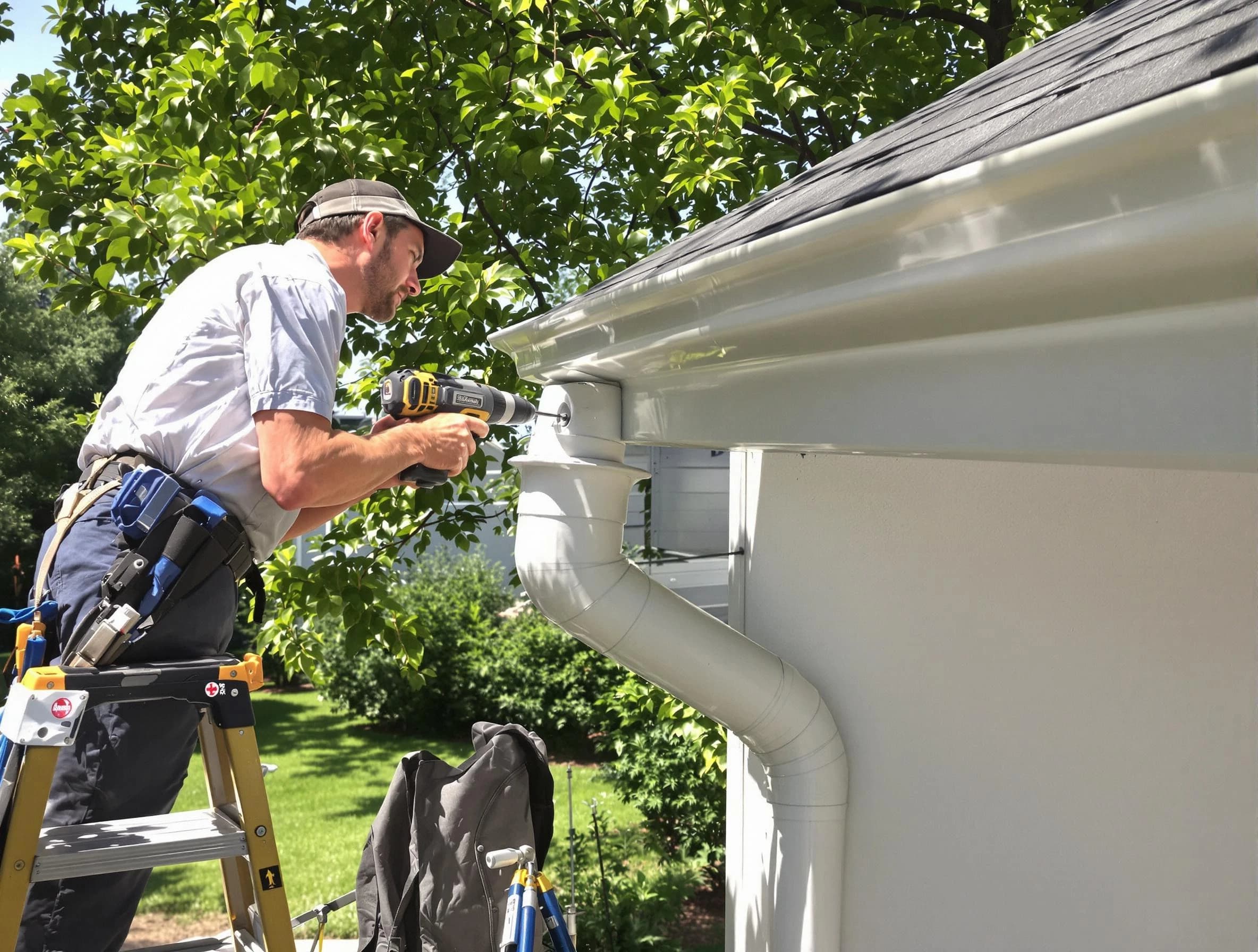 Properly installed rain gutters by Parma Roofing Company in Parma, OH