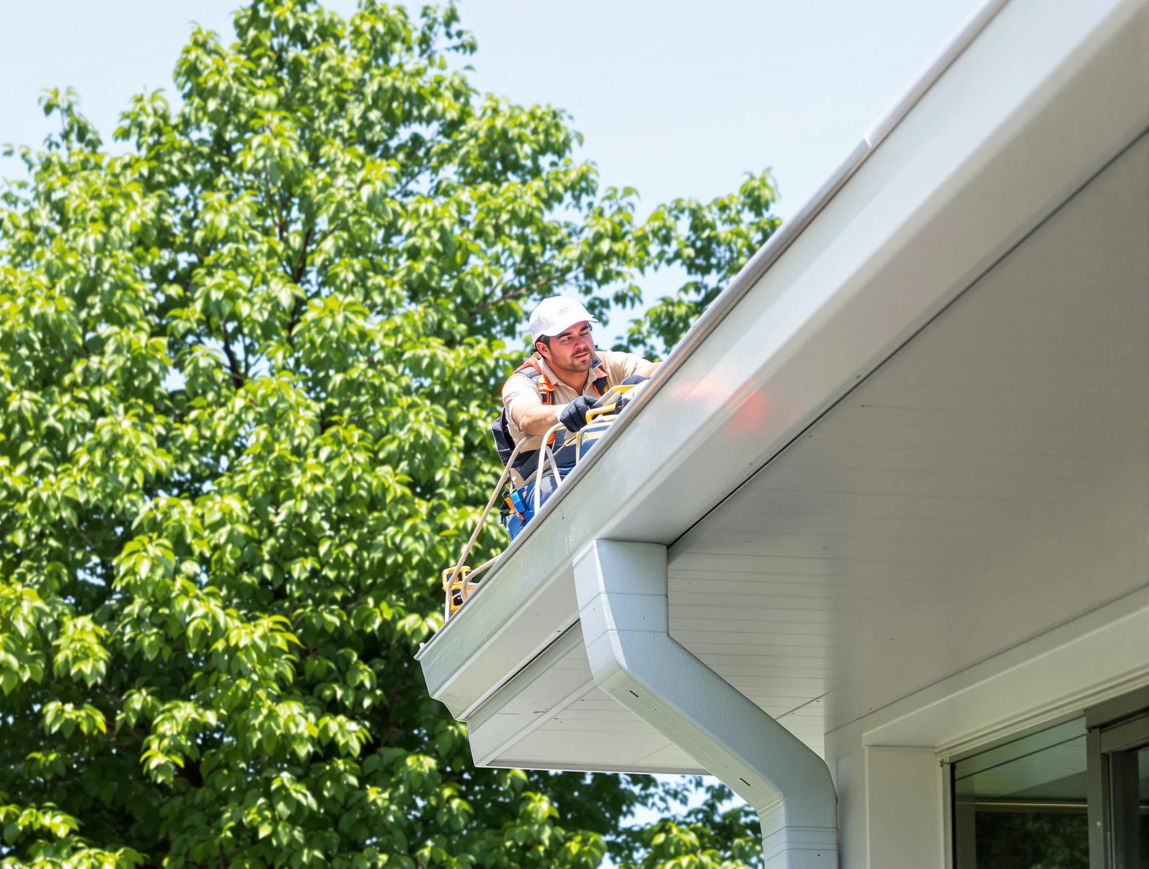 Parma Roofing Company expert examining roof shingles in Parma, OH