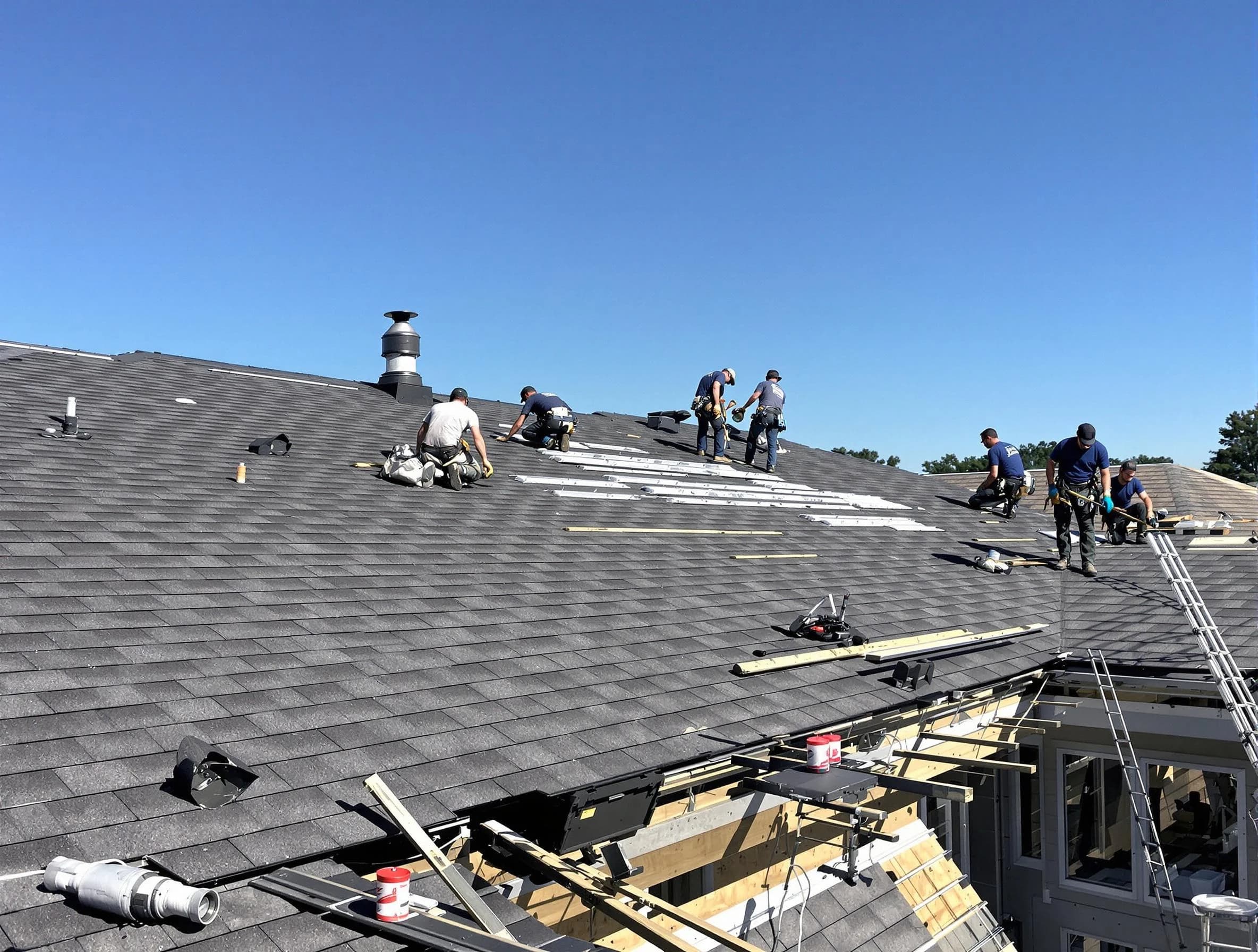 Parma Roofing Company experts performing roof installation in Parma, OH